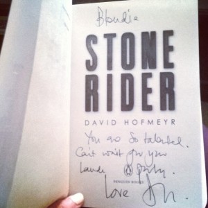 No prouder moment than attending a friend's book launch... David Hofmeyr's Stone Rider (Jul 2015)