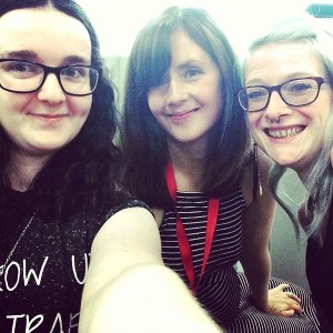 YALC 2015: Lize and me with Annabel Pitcher, author of My Sister Lives on the Mantlepiece and Ketchup Clouds (Jul 2015)