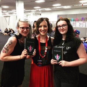 YALC 2015: Lize and me with Lisa Williamson, author of The Art of Being Normal (Jul 2015)